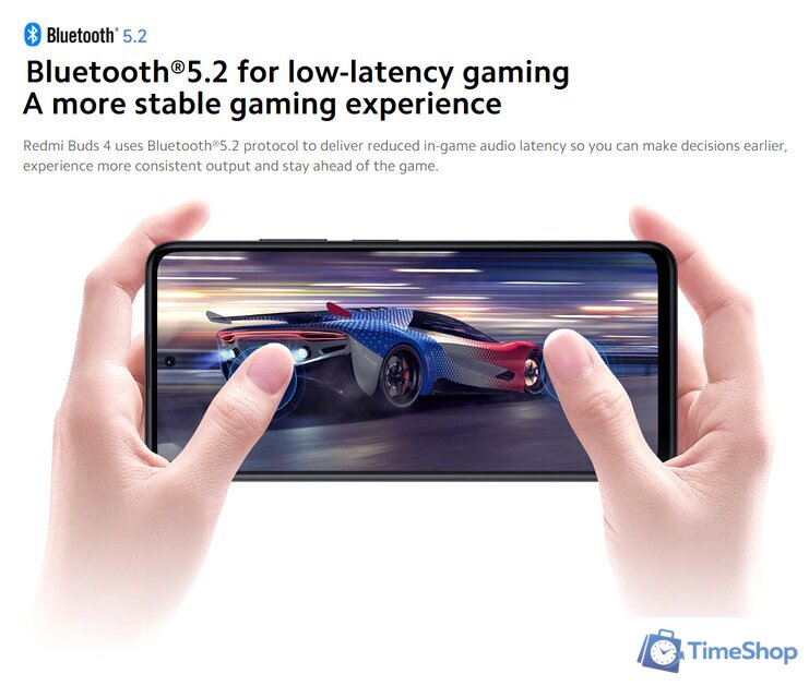 Наушники Xiaomi Redmi Buds 4 M2137E1 (белый, международная версия) - Изображение №16 — Интернет-магазин Time-Shop