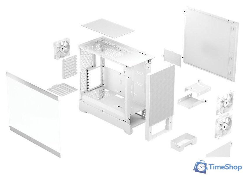 Корпус Fractal Design Pop Air RGB White TG Clear Tint FD-C-POR1A-01 - Изображение №2 — Интернет-магазин Time-Shop