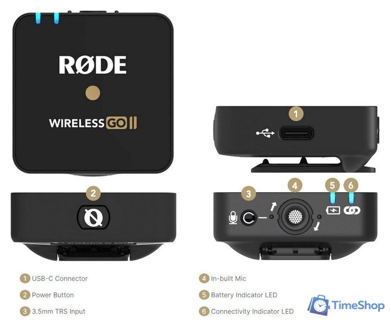 Радиосистема RODE Wireless GO II - Изображение №10 — Интернет-магазин Time-Shop