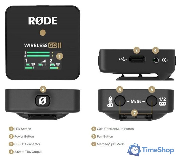 Радиосистема RODE Wireless GO II - Изображение №11 — Интернет-магазин Time-Shop