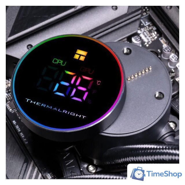 Система жидкостного охлаждения для процессора Thermalright Frozen Magic 360 Digital ARGB V2 (черный) - Изображение №4 — Интернет-магазин Time-Shop