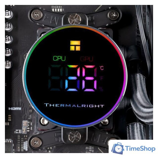 Система жидкостного охлаждения для процессора Thermalright Frozen Magic 360 Digital ARGB V2 (черный) - Изображение №6 — Интернет-магазин Time-Shop