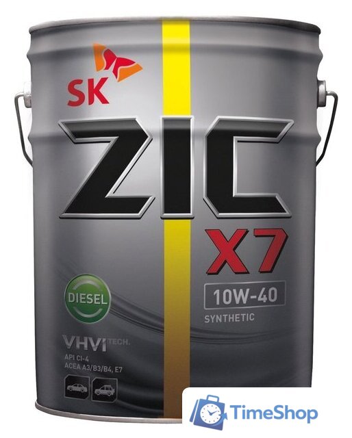 Моторное масло ZIC X7 Diesel 10W-40 20л - Изображение №1 — Интернет-магазин Time-Shop