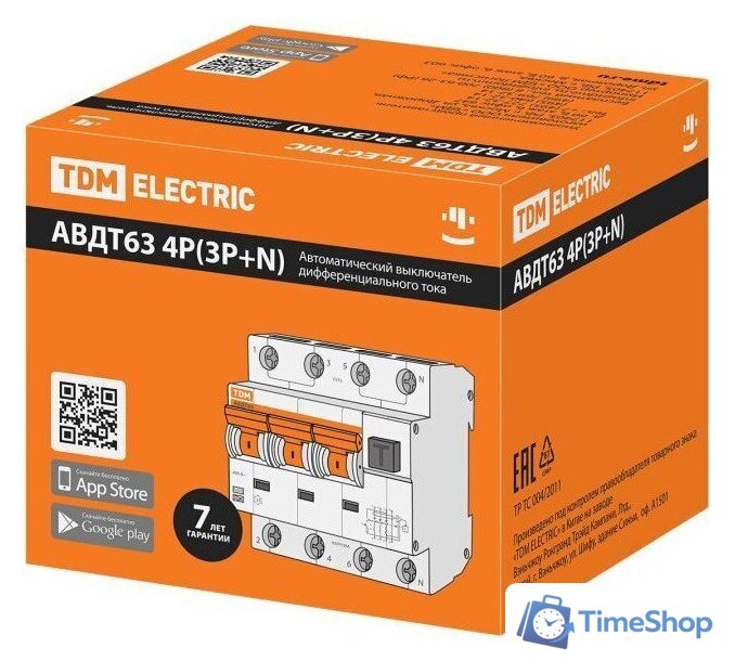 Дифференциальный автомат TDM Electric АВДТ-63/4P C25 30мА тип А SQ0202-0018 - Изображение №7 — Интернет-магазин Time-Shop