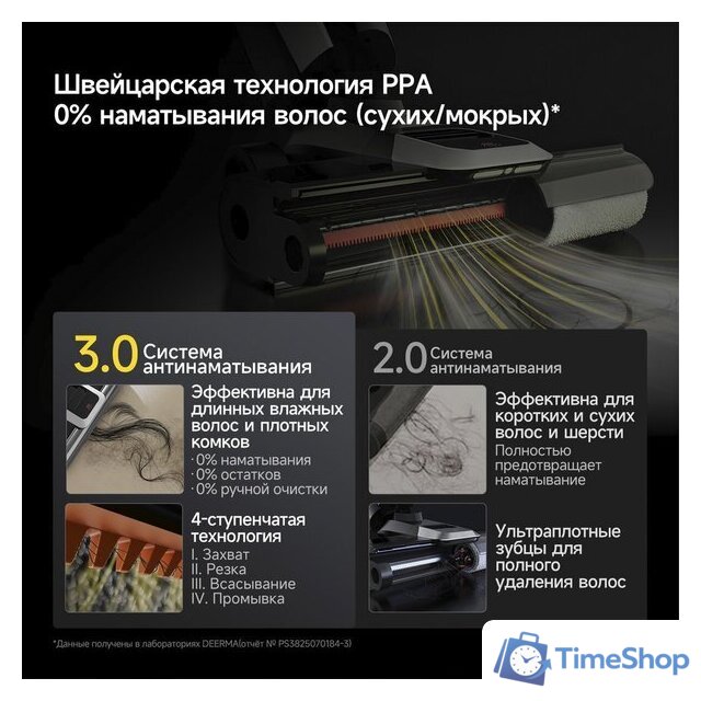Вертикальный моющий пылесос 2-в-1 Deerma VX300 Mix (белый) - Изображение №16 — Интернет-магазин Time-Shop