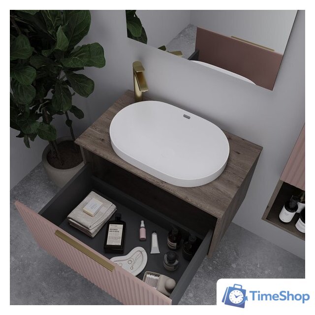  ЗОВ Тумба под умывальник Дублин 80 DU80TSMFR (флавио античная роза) - Изображение №5 — Интернет-магазин Time-Shop