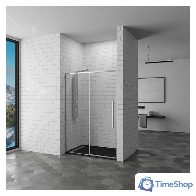 Стеклянная шторка для ванны RGW Stilvoll SV-12 32321214-11 (хром/прозраный) - Изображение №1 — Интернет-магазин Time-Shop