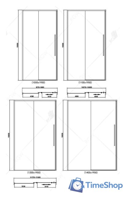 Стеклянная шторка для ванны RGW Stilvoll SV-12 32321214-11 (хром/прозраный) - Изображение №2 — Интернет-магазин Time-Shop