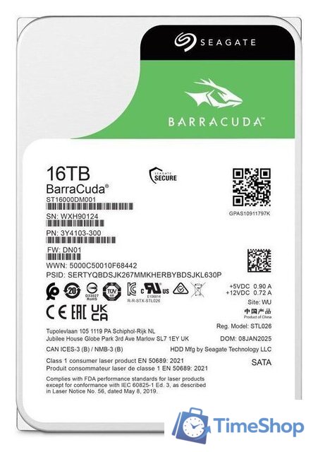 Жесткий диск Seagate Barracuda 16TB ST16000DM001 - Изображение №4 — Интернет-магазин Time-Shop