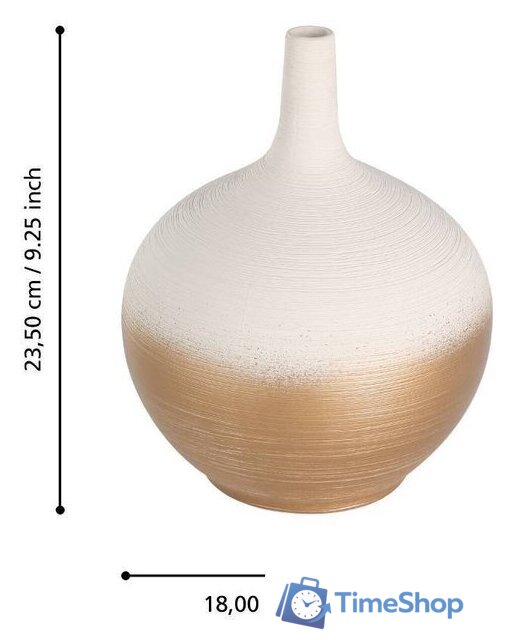 Ваза Eglo Saryksu 421413 (керамика, белый/золото) - Изображение №5 — Интернет-магазин Time-Shop