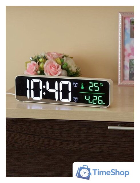 Будильник ArtStyle CL-W81WGR (белый) - Изображение №5 — Интернет-магазин Time-Shop