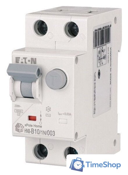 Дифференциальный автомат Eaton HNB-B101N003 1P+N 10А В 6кА 30мА АС 2М 195119 - Изображение №2 — Интернет-магазин Time-Shop