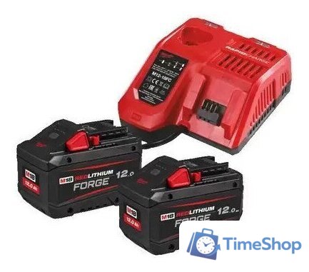 Аккумулятор с зарядным устройством Milwaukee M18 FORGENRG-122 4933498610 (18В + 18В/12 Ач) - Изображение №1 — Интернет-магазин Time-Shop
