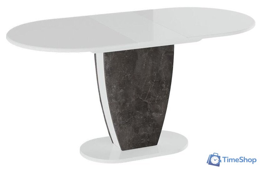 Кухонный стол Трия Монреаль тип 1 (белый глянец/моод темный) - Изображение №2 — Интернет-магазин Time-Shop