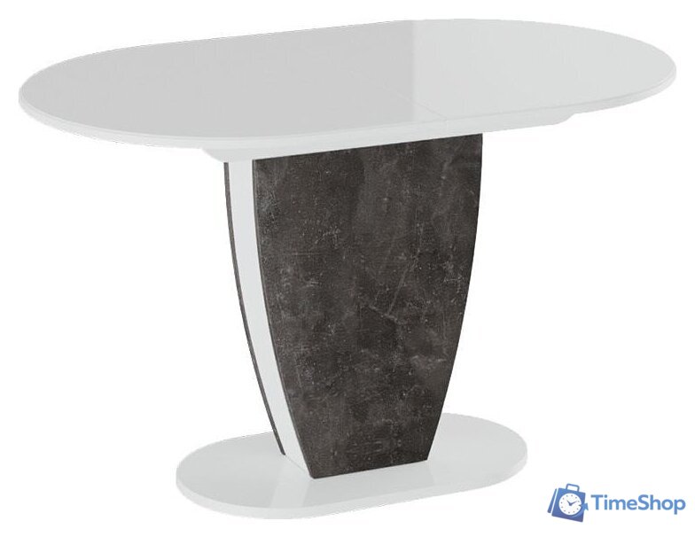 Кухонный стол Трия Монреаль тип 1 (белый глянец/моод темный) - Изображение №1 — Интернет-магазин Time-Shop