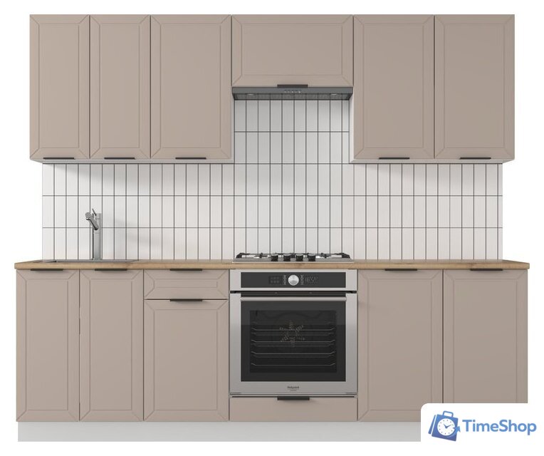 Готовая кухня Mio Tesoro Корнелия Ода-плюс 2.4 (капучино/дуб бунратти) - Изображение №1 — Интернет-магазин Time-Shop