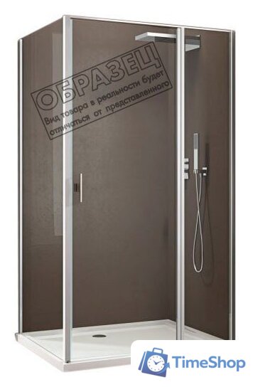 Душевой уголок Allen Brau Priority 100x80 304212 (серебро браш) - Изображение №1 — Интернет-магазин Time-Shop