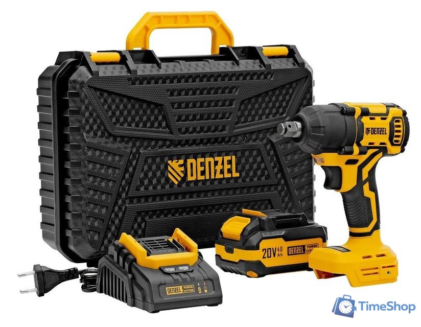 Гайковерт Denzel CIWH-BL-20-500 (с 1-им АКБ, кейс) - Изображение №1 — Интернет-магазин Time-Shop