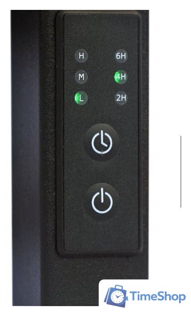 Полотенцесушитель Granula Квадро Вертикаль 21х120 (терморегулятор с таймером, черный) - Изображение №2 — Интернет-магазин Time-Shop