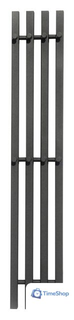 Полотенцесушитель Granula Квадро Вертикаль 21х120 (терморегулятор с таймером, черный) - Изображение №1 — Интернет-магазин Time-Shop