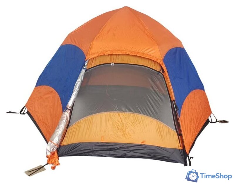 Кемпинговая палатка Sundays ZC-TT103-4 (синий/оранжевый) - Изображение №12 — Интернет-магазин Time-Shop