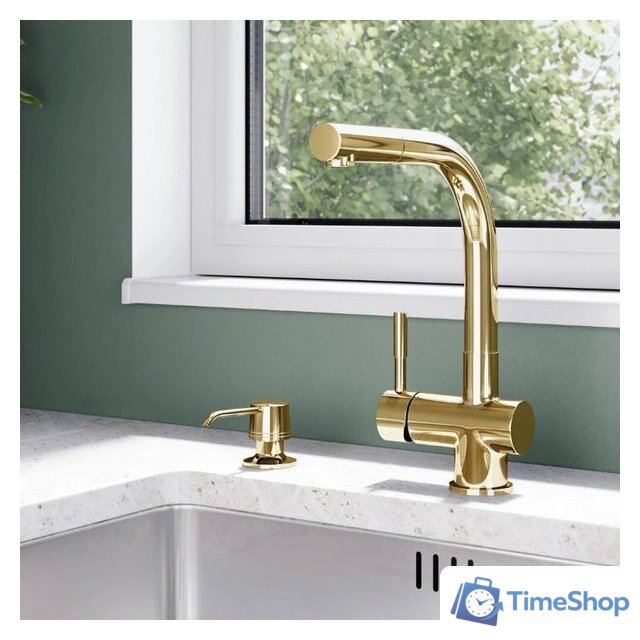 Дозатор для моющего средства Globalo Intio Light Gold - Изображение №6 — Интернет-магазин Time-Shop