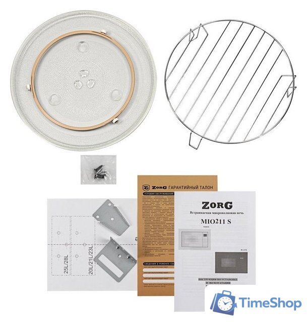 Микроволновая печь ZorG MIO211 S (белый) - Изображение №5 — Интернет-магазин Time-Shop