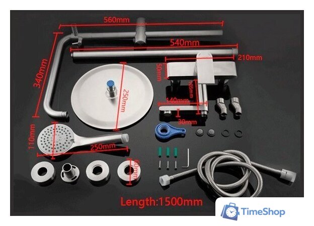 Душевая система  Gappo G2499-20 - Изображение №3 — Интернет-магазин Time-Shop