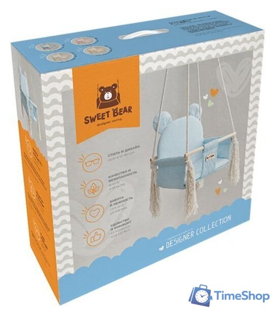 Подвесные качели Лидер Sweet Bear 70501 (лазурный) - Изображение №4 — Интернет-магазин Time-Shop