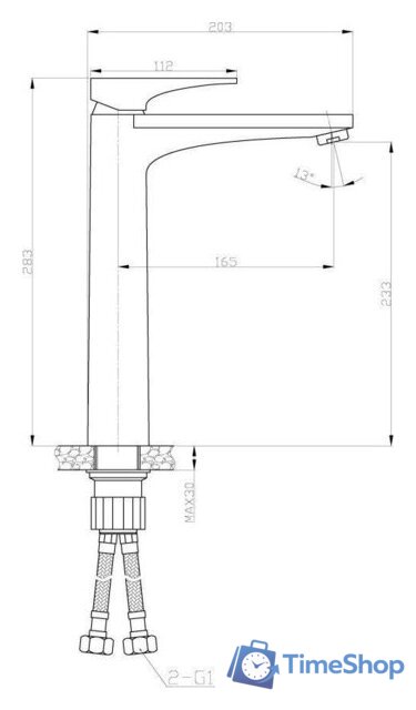 Смеситель AV Engineering AVDAR3-51015 - Изображение №3 — Интернет-магазин Time-Shop