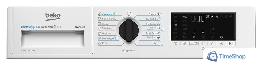 Стиральная машина BEKO B3WBT681415W - Изображение №4 — Интернет-магазин Time-Shop