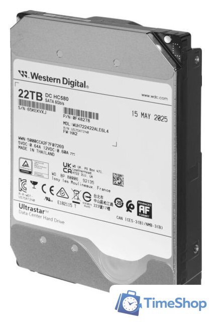 Жесткий диск WD Ultrastar DC HC580 22TB WUH722422ALE6L4 - Изображение №2 — Интернет-магазин Time-Shop