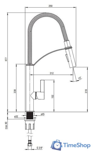 Смеситель Deante Gerbera BGB 072M - Изображение №10 — Интернет-магазин Time-Shop