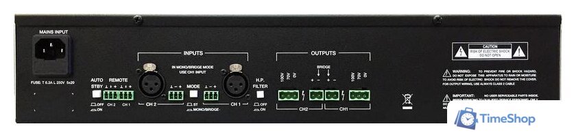Усилитель мощности Ecler HSA2-400 - Изображение №3 — Интернет-магазин Time-Shop