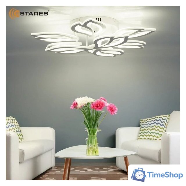 Подвесная люстра Estares Medea 120W 9F-RC-645x135-WHITE/WHITE-220-IP20 - Изображение №4 — Интернет-магазин Time-Shop