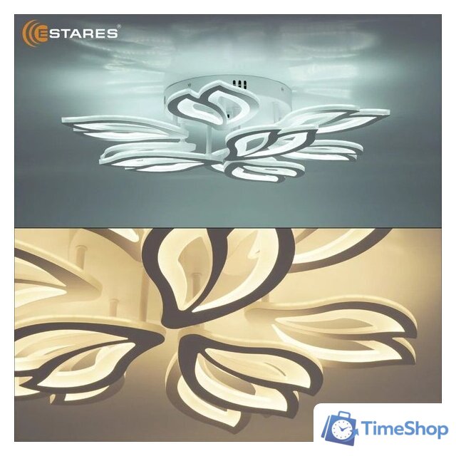 Подвесная люстра Estares Medea 120W 9F-RC-645x135-WHITE/WHITE-220-IP20 - Изображение №5 — Интернет-магазин Time-Shop