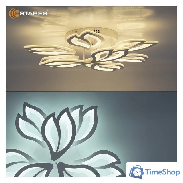 Подвесная люстра Estares Medea 120W 9F-RC-645x135-WHITE/WHITE-220-IP20 - Изображение №8 — Интернет-магазин Time-Shop