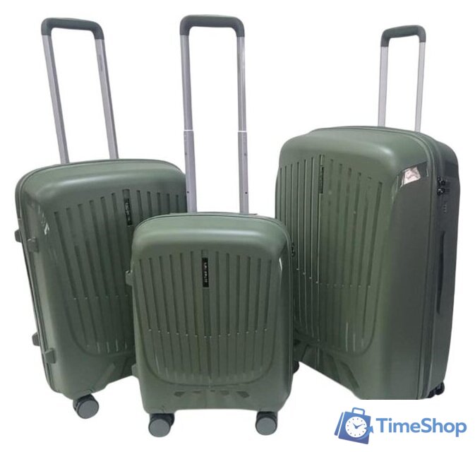 Чемодан-спиннер Mironpan 23107 (L, хаки) - Изображение №5 — Интернет-магазин Time-Shop