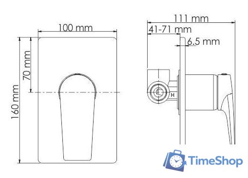 Смеситель Wasserkraft Wiese 8451 - Изображение №5 — Интернет-магазин Time-Shop