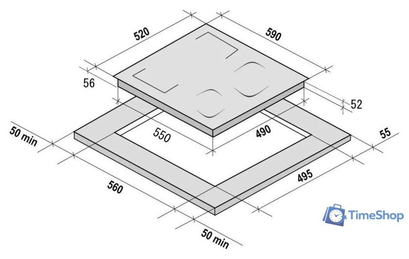 Варочная панель Krona Mysterium Max Ih 60 GR - Изображение №14 — Интернет-магазин Time-Shop