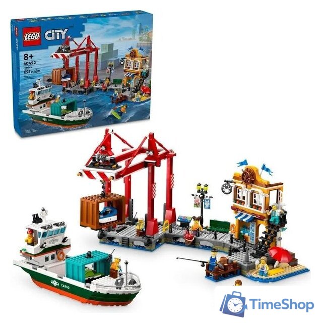 Конструктор LEGO City 60422 Морской порт с грузовым судном - Изображение №2 — Интернет-магазин Time-Shop