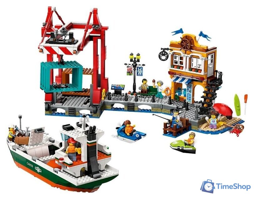 Конструктор LEGO City 60422 Морской порт с грузовым судном - Изображение №4 — Интернет-магазин Time-Shop
