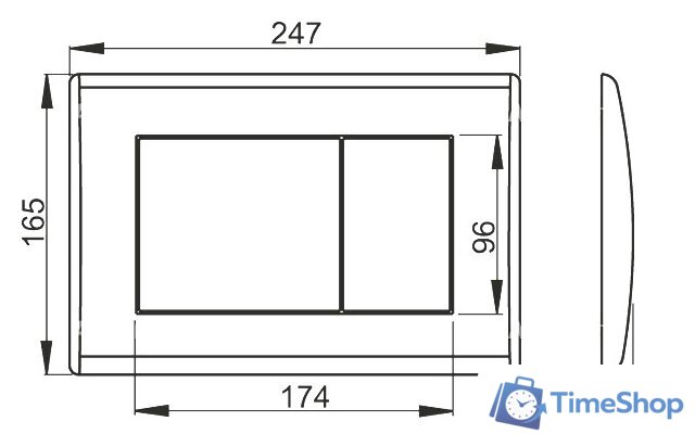 Панель смыва Alcaplast M272 - Изображение №2 — Интернет-магазин Time-Shop