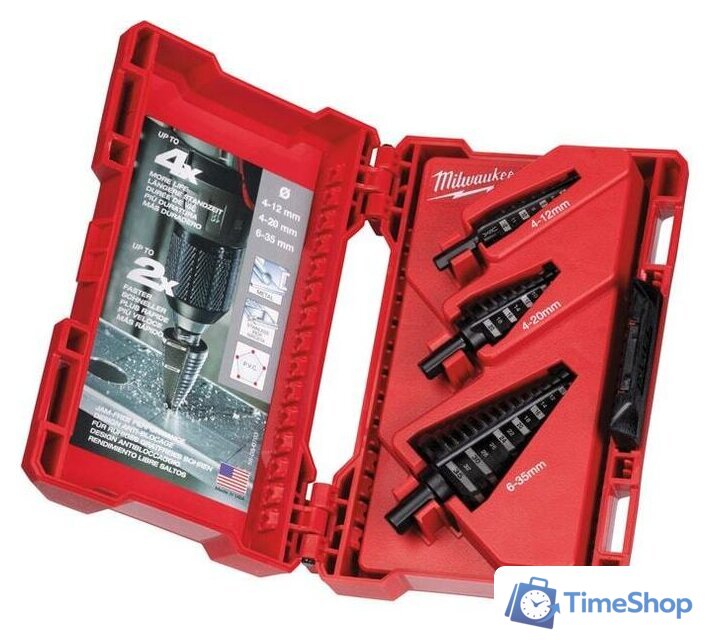 Набор сверл Milwaukee 48899399 (3 предмета) - Изображение №1 — Интернет-магазин Time-Shop