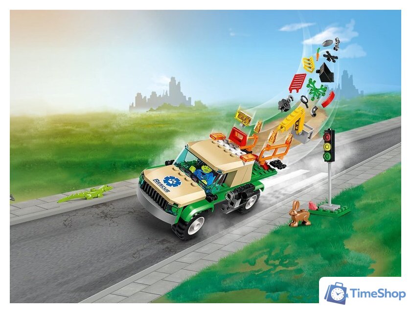 Конструктор LEGO City 60353 Миссии по спасению диких животных - Изображение №2 — Интернет-магазин Time-Shop