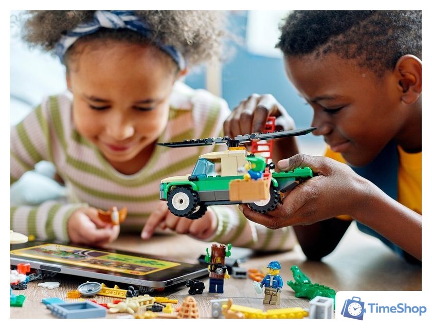 Конструктор LEGO City 60353 Миссии по спасению диких животных - Изображение №3 — Интернет-магазин Time-Shop
