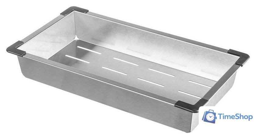 Кухонная мойка Saniteco 6045 + Spike F9S07000 (хром, с сифоном, дозатором и коландером) - Изображение №8 — Интернет-магазин Time-Shop