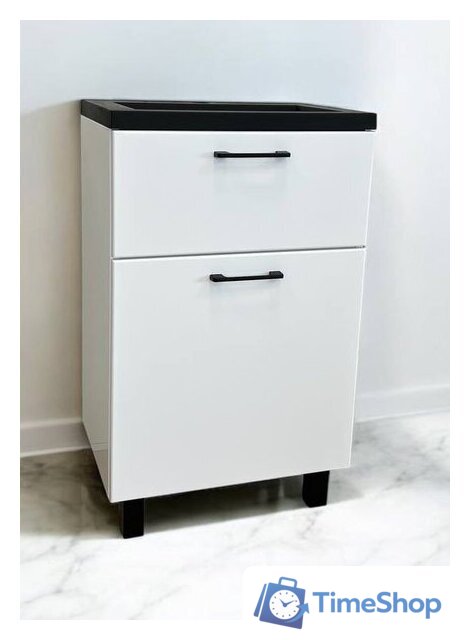  Garda Тумба под умывальник Verona 70_500 19.70.500.PVC (белый глянец) - Изображение №1 — Интернет-магазин Time-Shop