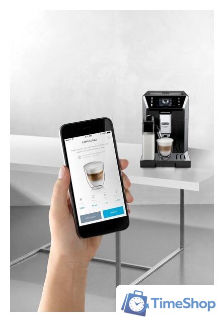 Кофемашина DeLonghi PrimaDonna Class Evo ECAM550.65.SB - Изображение №6 — Интернет-магазин Time-Shop