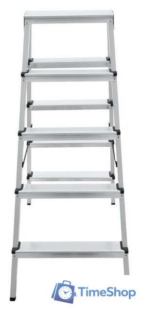 Лестница-стремянка Новая высота NV 112 алюминиевая двухсторонняя 2x5 ступеней - Изображение №9 — Интернет-магазин Time-Shop